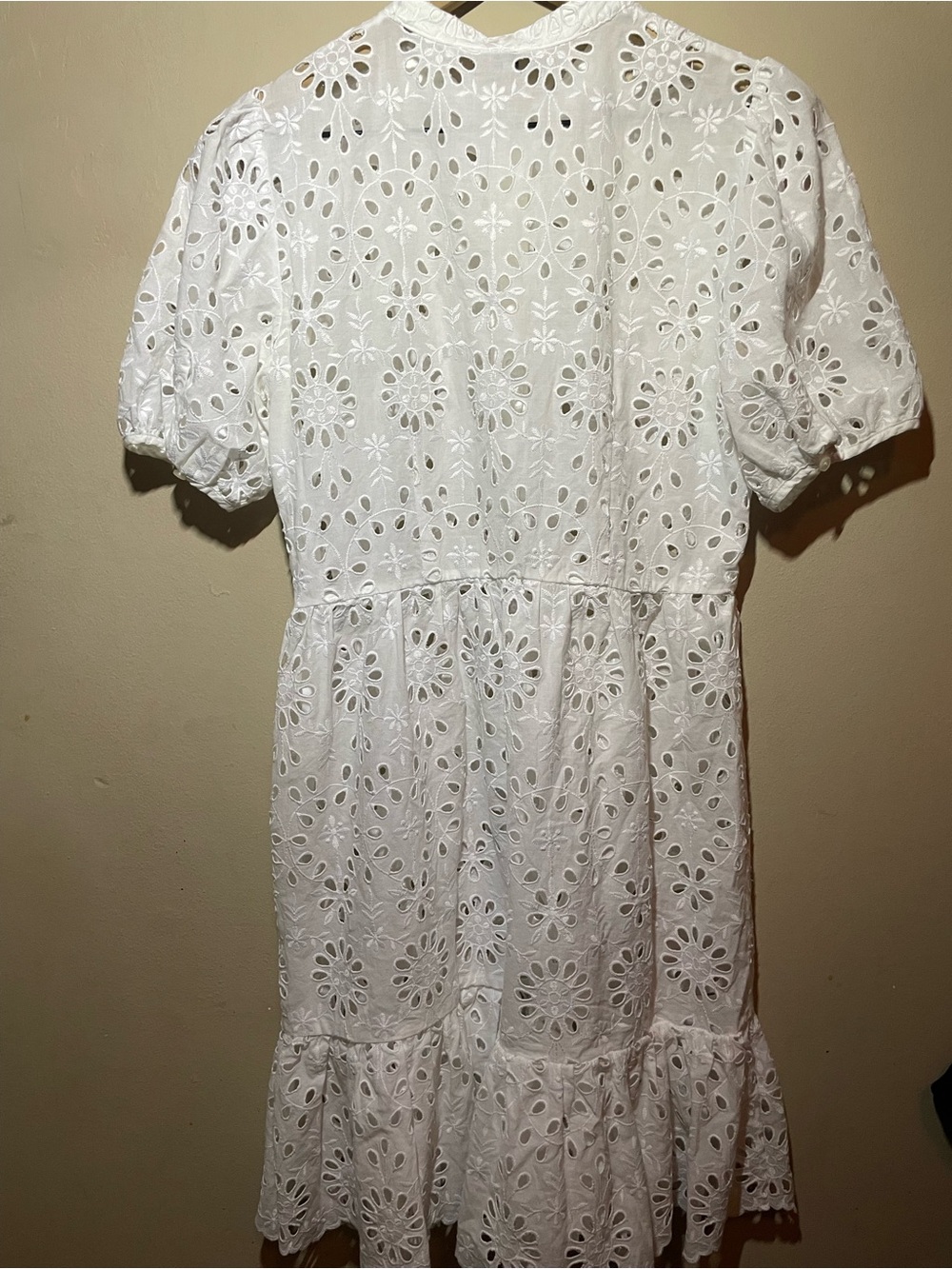 J. Crew White Eyelet Button-Front Dress - Picture 2 of 4